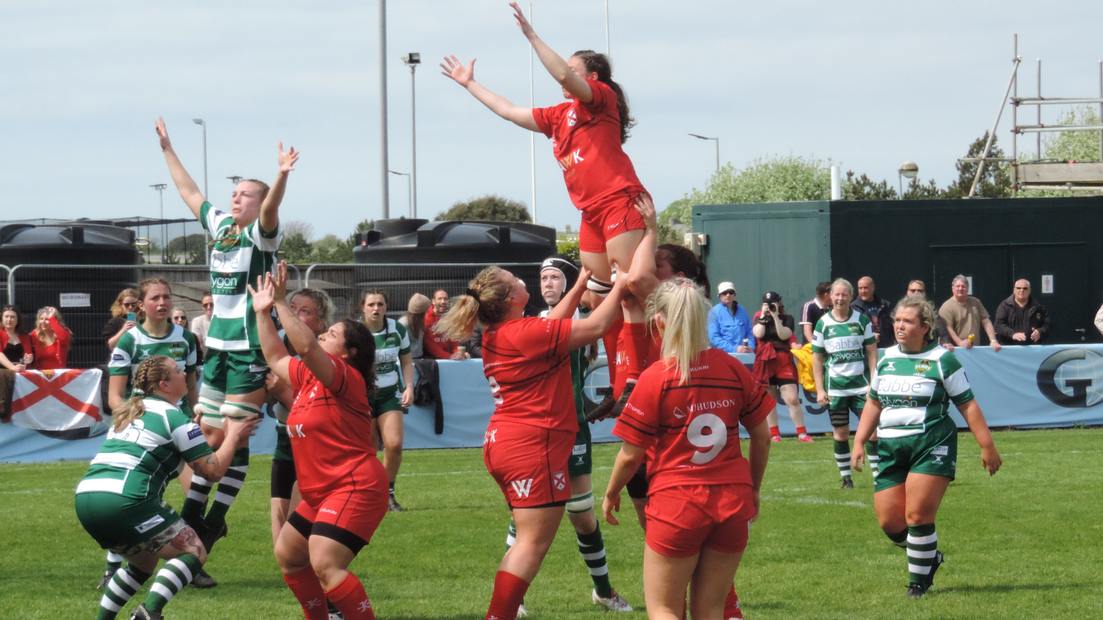 Jersey and Guernsey compete at line out