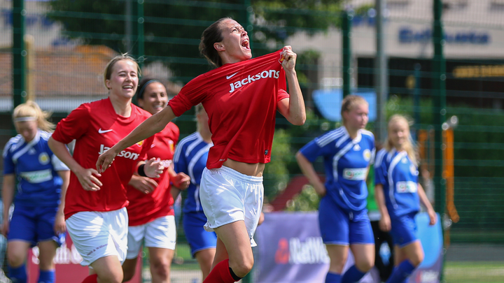 Eve Watson celebrates at Jersey 2015